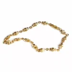 22K GOLD TINY E CH PLUS BRACELET