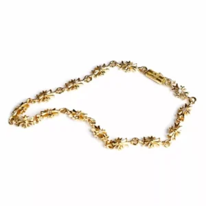 22K GOLD TINY E CH PLUS BRACELET