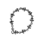 Chrome Hearts BS Fleur Cross Cut out Link Bracelet