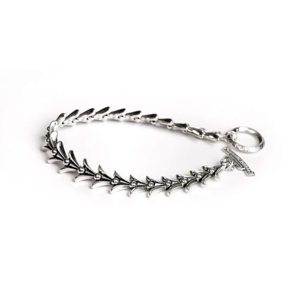 Chrome Hearts Crosstail Bracelet With Logo Tag