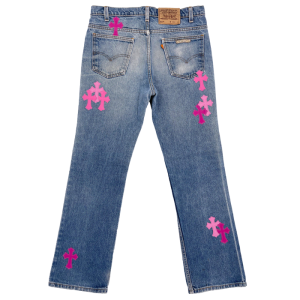 Chrome Hearts Denim Pink Women’s Jeans