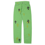 Chrome Hearts Denim Slime Green Jeans