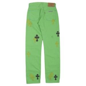 Chrome Hearts Denim Slime Green Jeans