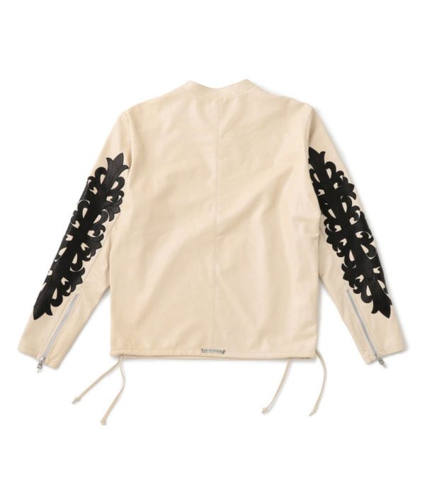 Chrome Hearts Jacket Dover Street Market Ginza Ez Rider Leather Beige