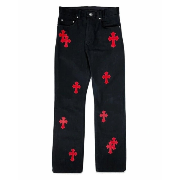 Chrome Hearts Levi’s Red Cross Patch Jeans Black