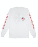 Chrome Hearts Made in Hollywood Plus Cross Long Sleeve White