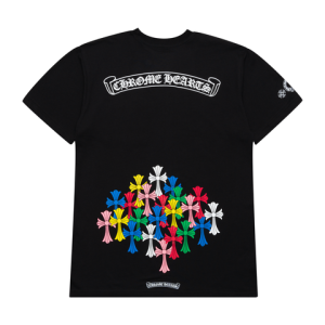 Chrome Hearts Multi Color Cross Scroll Tee – Black