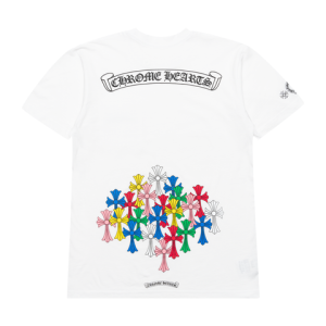 Chrome Hearts Multi Color Cross Scroll Tee – White