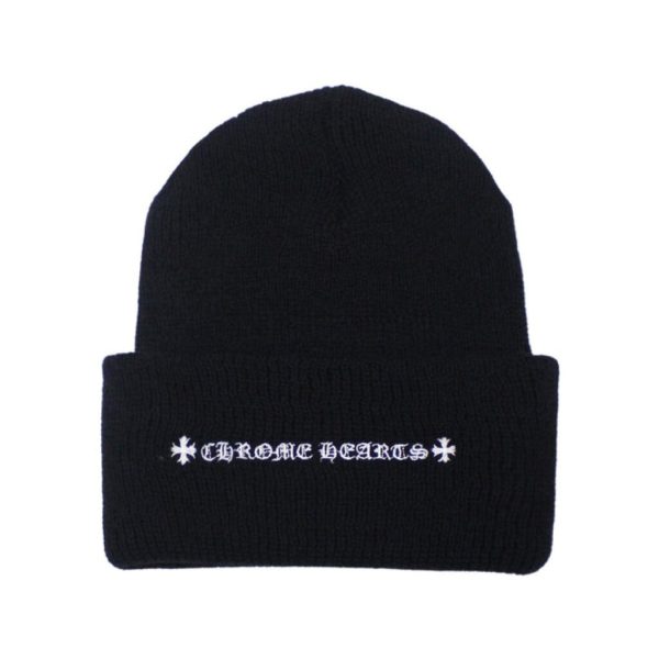 Chrome Hearts Plus Cross Beanie – Black