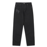 Chrome Hearts cross-distressed jeans